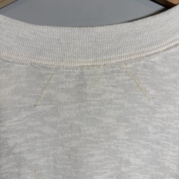 Free People We the Free Don't Forget Me Top Womens Medium Ivory Long Sleeve Boho - Picture 13 of 16